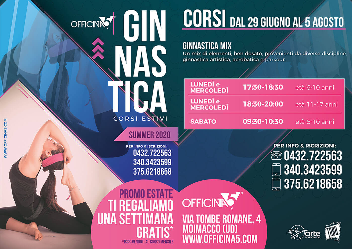 Corsi estivi ginnastica OFFICINA5