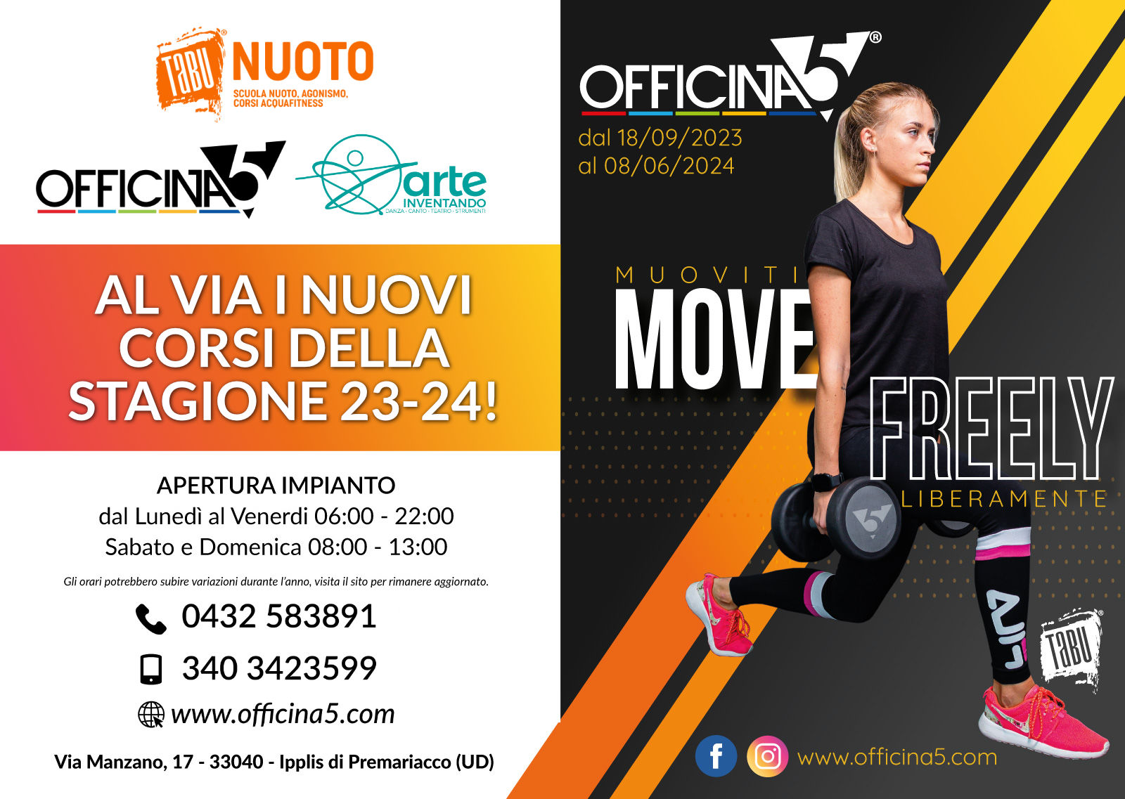 Nuova stagione 23-24 officina5 tabu arteinventando