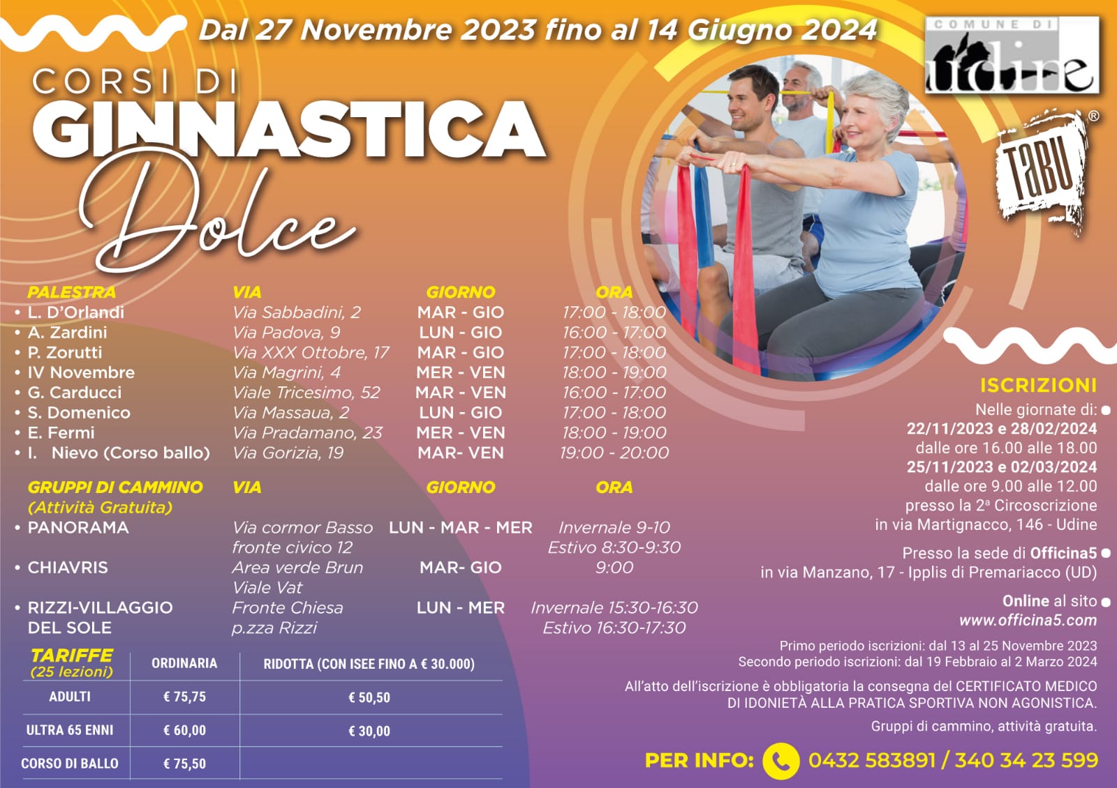 Ginnastica Dolce a Udine con TABU