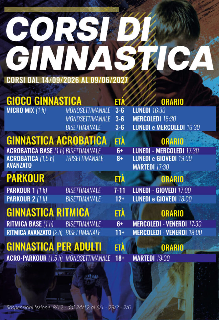 Orari corsi Ginnasitica palestra OFFICINA5 Ipplis