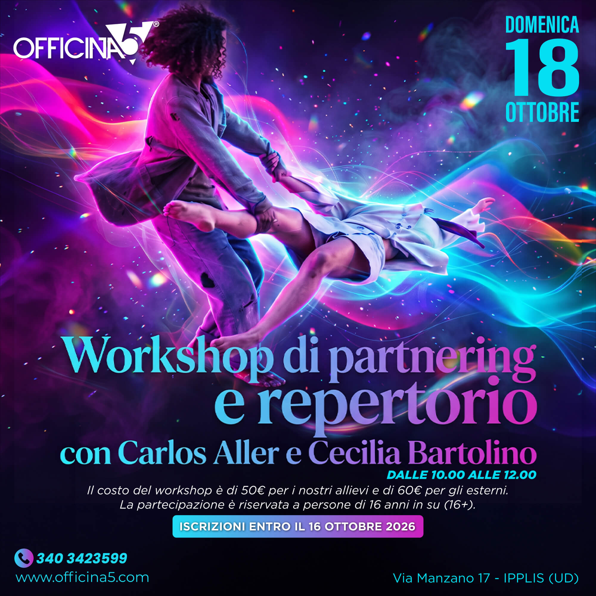 Workshop di partenring e repertorio con Carlos Aller e Ceciali Barolino da Officina5